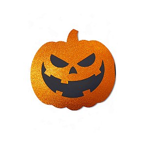 Placa Decorativa em EVA - Abóbora - 39x38cm - 1 unidade - Rizzo