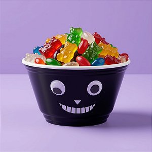 Bowl de Halloween Divertido - Preto - 16x9,5cm - 1 unidade - Cromus - Rizzo