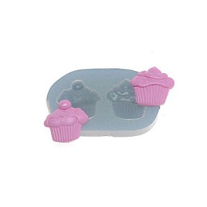 Molde de silicone Dupla de CupCakes Ref. 352 Flexarte Rizzo Confeitaria