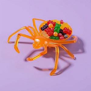 Porta Doces - Aranha - Laranja - 1 unidade - Cromus - Rizzo