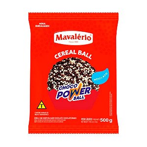 Choco Power Ball Micro Chocolate ao Leite e Branco 500 g Mavalério Rizzo Confeitaria