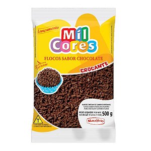 Flocos Crocante Mil Cores Sabor Chocolate - 500 g - Mavalério