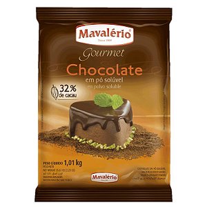 Chocolate em Pó Solúvel 32% Cacau 1 kg Mavalério Rizzo Confeitaria