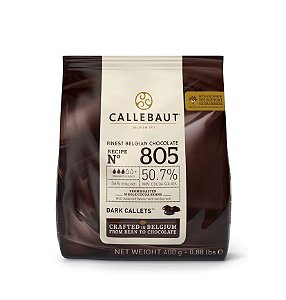 Chocolate Callebaut Amargo 805-BR-D94 Gotas 400 g Rizzo Confeitaria