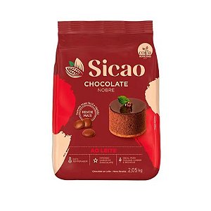 Chocolate Nobre Ao Leite - Gotas - 2,05 kg  - 1 unidade - Sicao - Rizzo