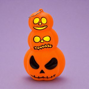 Enfeite Decorativo de Halloween - Trio Abóbora Vela com Luz - 12cm - 1 unidade - Rizzo