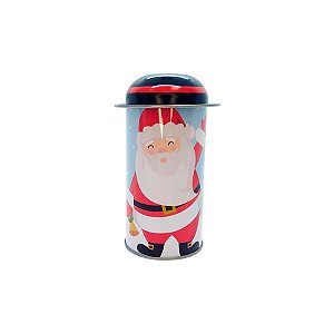 Lata de Metal de Natal - Papai Noel Acenando - 11cm - 1 unidade - Rizzo