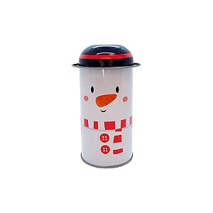 Lata de Metal de Natal - Boneco de Neve - 11cm - 1 unidade - Rizzo