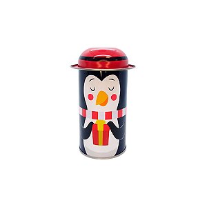 Lata de Metal de Natal - Pinguim - 11cm - 1 unidade - Rizzo