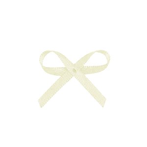 Lacinho Creme "Off-white" Tipo Mosquitinho - Pct c/ 100 peças - Laços Marcela - Rizzo