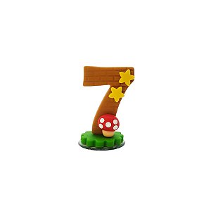 Vela de Biscuit - Super Jogos - N° 7 - 1 unidade - Rizzo