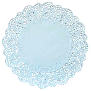 Fundo Rendado de Papel - Branco - 29cm - 24 unidades - Rizzo