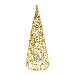 Arvore de Natal Ouro - 15cm - 1 unidade - Cromus - Rizzo