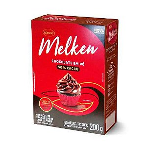 Chocolate em Pó Melken - 50% - 200g - 1 unidade - Harald - Rizzo Confeitaria