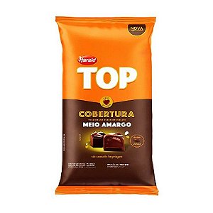 Cobertura em Gotas Meio Amargo - Top - 2,05kg - Harald - 01 unidade - Rizzo