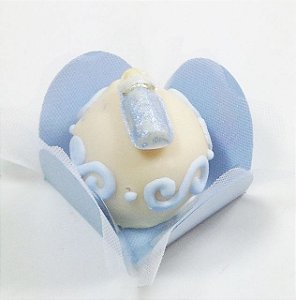 Forminha 4 Pétalas Azul Bebê com 50 un. Embalagens para Doces Rizzo Confeitaria
