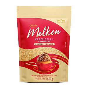 Vermicelli Chocolate Branco Melken - 400g Harald - Rizzo