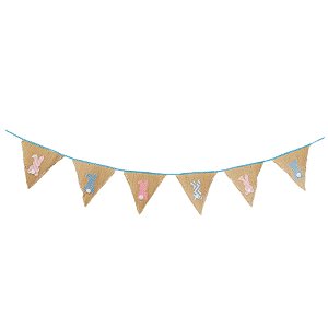 Faixa Decorativa em Juta Coelho - 1,20m - 1 unidade - Rizzo