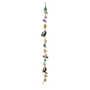 Cordão Decorativo Ninho e Ovos Coloridos - Páscoa - 1 unidade - Cromus - Rizzo