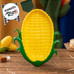 Bandeja Decorativa - Milho Com Folha Verde - 1 unidade - Só Boleiras - Rizzo