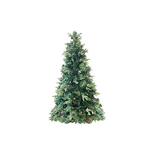 Árvore de Natal Modelo Canela Pinha - 558 galhos - 1,50m - Ref. RZO370 - 1 unidade - Rizzo