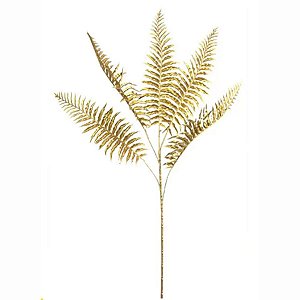 Galho Decorativo com Glitter - Dourado - 74cm - 1 unidade - Rizzo