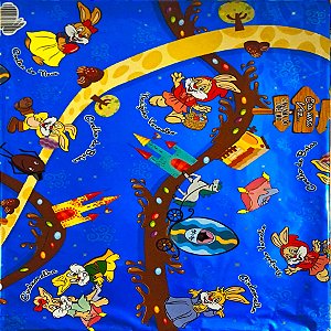 Folha para Ovos de Páscoa Metalizado Contos de Fada Azul 69x89cm - 5 unidades - Cromus - Rizzo