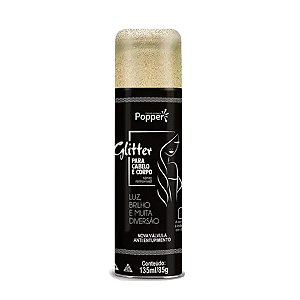 Spray de Glitter para Cabelo e Corpo Ouro - 1 unidade - Festa Show - Rizzo