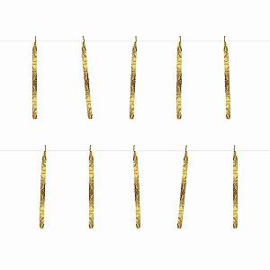 Varal de Fitas Decorativas - 10m - Dourado - 1 unidade - Rizzo