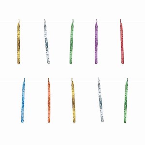 Varal de Fitas Decorativas - 10m - Multicolor - 1 unidade - Rizzo