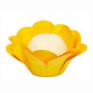 Forminha para Doces Finos - Smile - Seda Amarelo Ouro - 40 unidades - Maxiformas - Rizzo