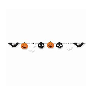Faixa Decorativa Travessuras - Halloween - 180cm - 1 unidade - Cromus - Rizzo