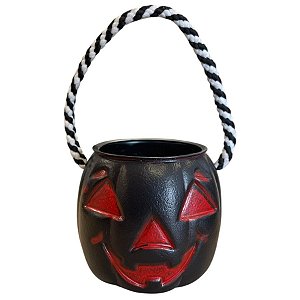 Cesta Caldeirão de Halloween Preta Pequena - 8cm - 1 unidade - Rizzo