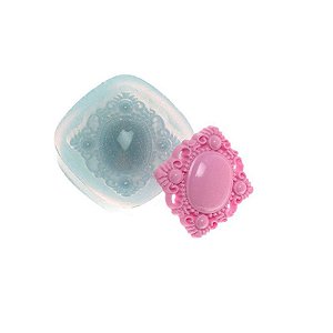 Molde de silicone Broche 4 pontas Ref. 231 Flexarte Rizzo Confeitaria