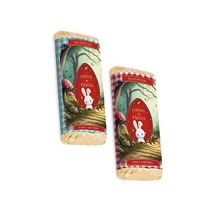 Kit Tablete Com Cinta - Contos Páscoa - 150g - 10 unidades - Cromus - Rizzo
