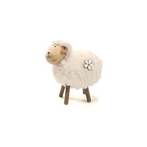 Efeite Decorativo De Páscoa - Ovelha - 14cm - 1 unidade - Cromus - Rizzo