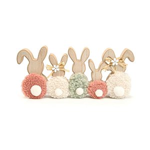 Enfeite Decorativo De Páscoa - Coelhinhos - 23cm - 1 unidade - Cromus - Rizzo