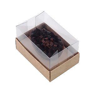 Caixa Para Meio Ovo de Páscoa Horizonte - Kraft - 6 unidades - Cromus - Rizzo