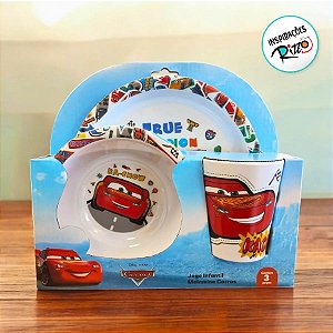 Kit Alimentação Carros - Prato, Bowl e Caneca - 1 unidade - Rizzo