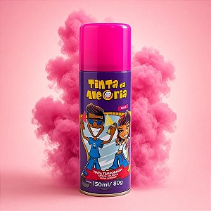 Tinta Spray para Cabelos 150 mL - Rosa - Tinta da Alegria - 1 unidade - Rizzo