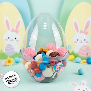 Ovo Acrílico Transparente Incolor  - 12x17cm - 1 unidade - Rizzo