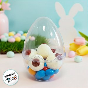 Ovo Acrílico Transparente Incolor - 9x12cm - 1 unidade - Rizzo