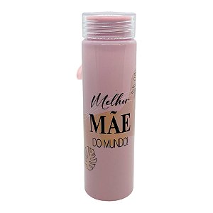 Garrafa Rosa com Alça - Melhor Mãe do Mundo - 500ml - 1 unidade - Rizzo