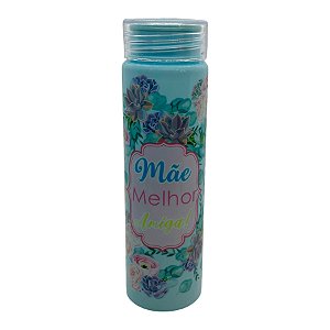 Garrafa Azul com Alça - Mãe Melhor Amiga - 500ml - 1 unidade - Rizzo