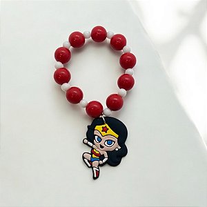 Pulseira Mulher Maravilha - 4,5x3cm - 1 unidade - Rizzo