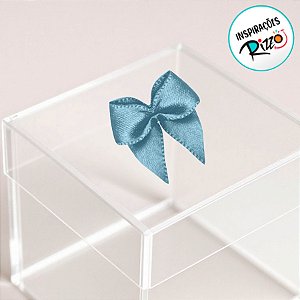 Lacinho de Fita de Cetim Azul Bebe 10mm - 2,5cm - Cor 212 - 50 unidades - Progresso - Rizzo
