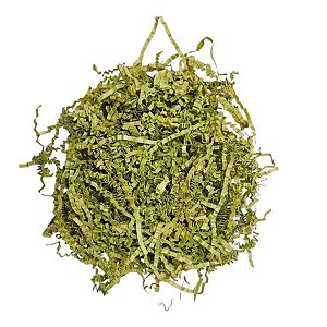 Palha Decorativa de Papel Verde Musgo - 100g - 1 unidade - Rizzo