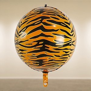Balão de Festa Microfoil 22'' 55cm - Tigre - 1 unidade - Rizzo