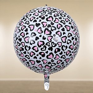 Balão de Festa Microfoil 22'' 55cm - Corações - 1 unidade - Rizzo