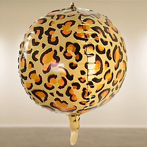 Balão de Festa Microfoil 22'' 55cm - Onça - 1 unidade - Rizzo